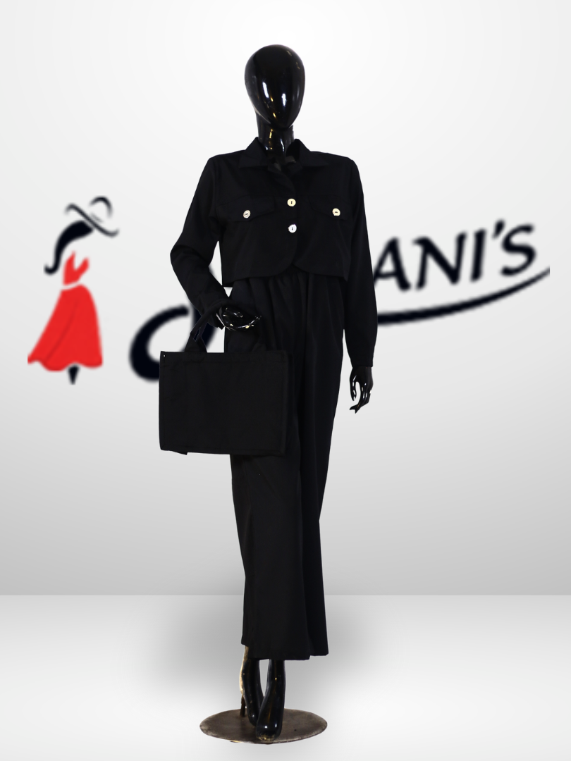 Jacket Style Co-Ord Set with Tote Bag - Image 5