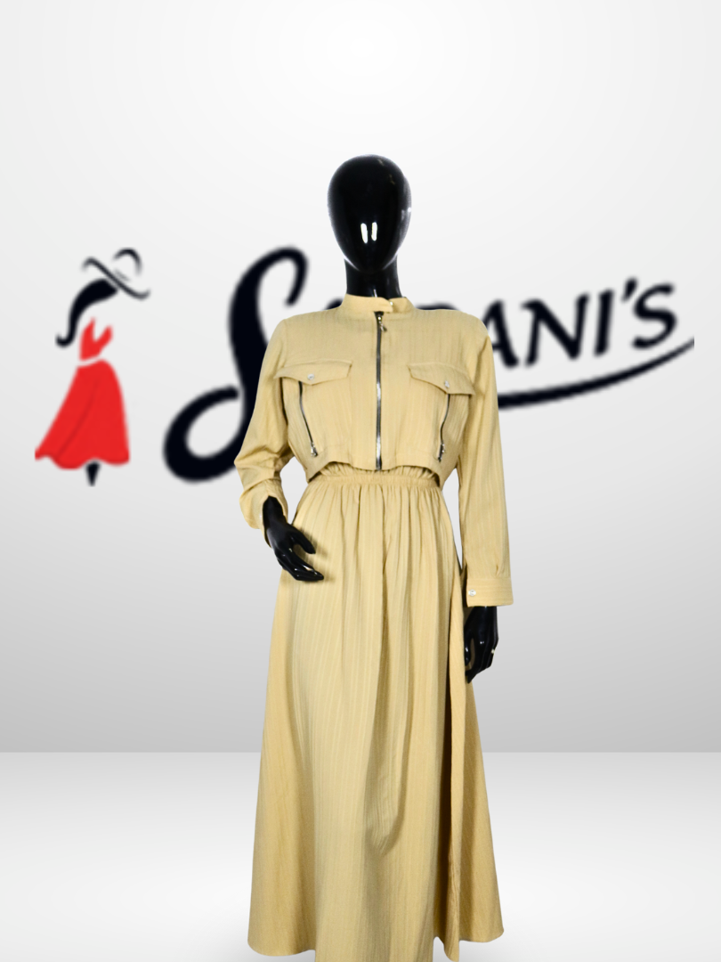 Women’s Zip-Front Layered Maxi Dress - Image 4