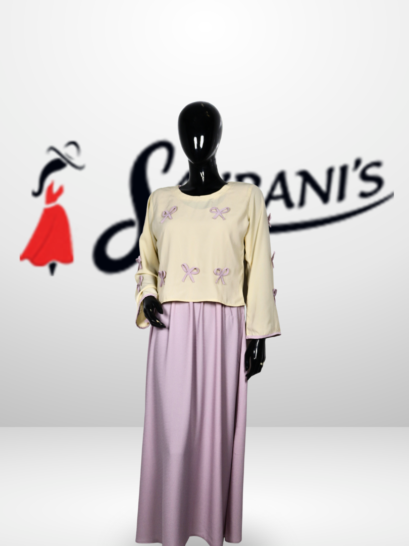 Bow Detail Two-Piece Maxi Set