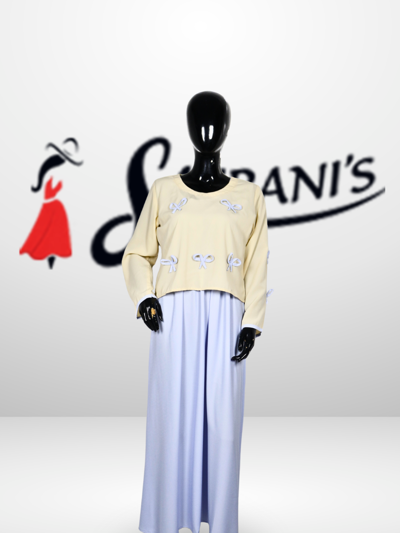 Bow Detail Two-Piece Maxi Set - Image 2