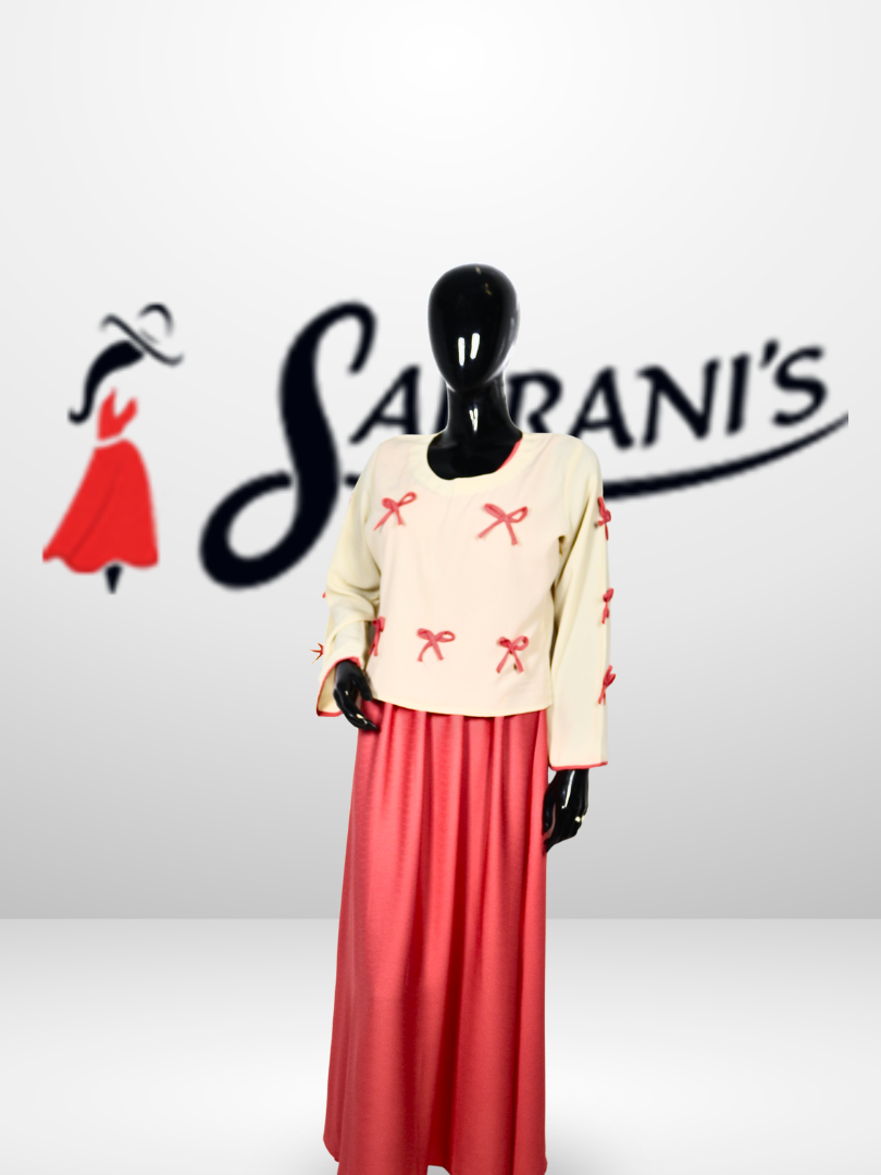 Bow Detail Two-Piece Maxi Set - Image 3