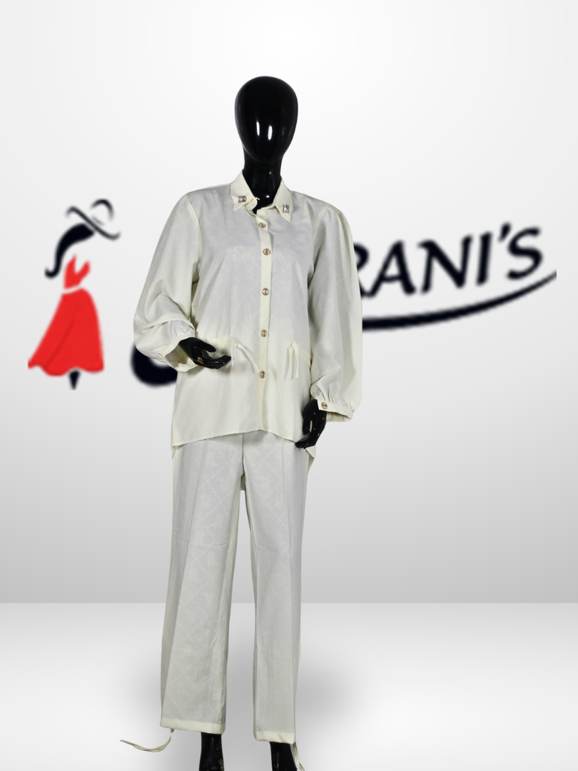 Classic Button-Down Co-Ord Set for Women - Image 4