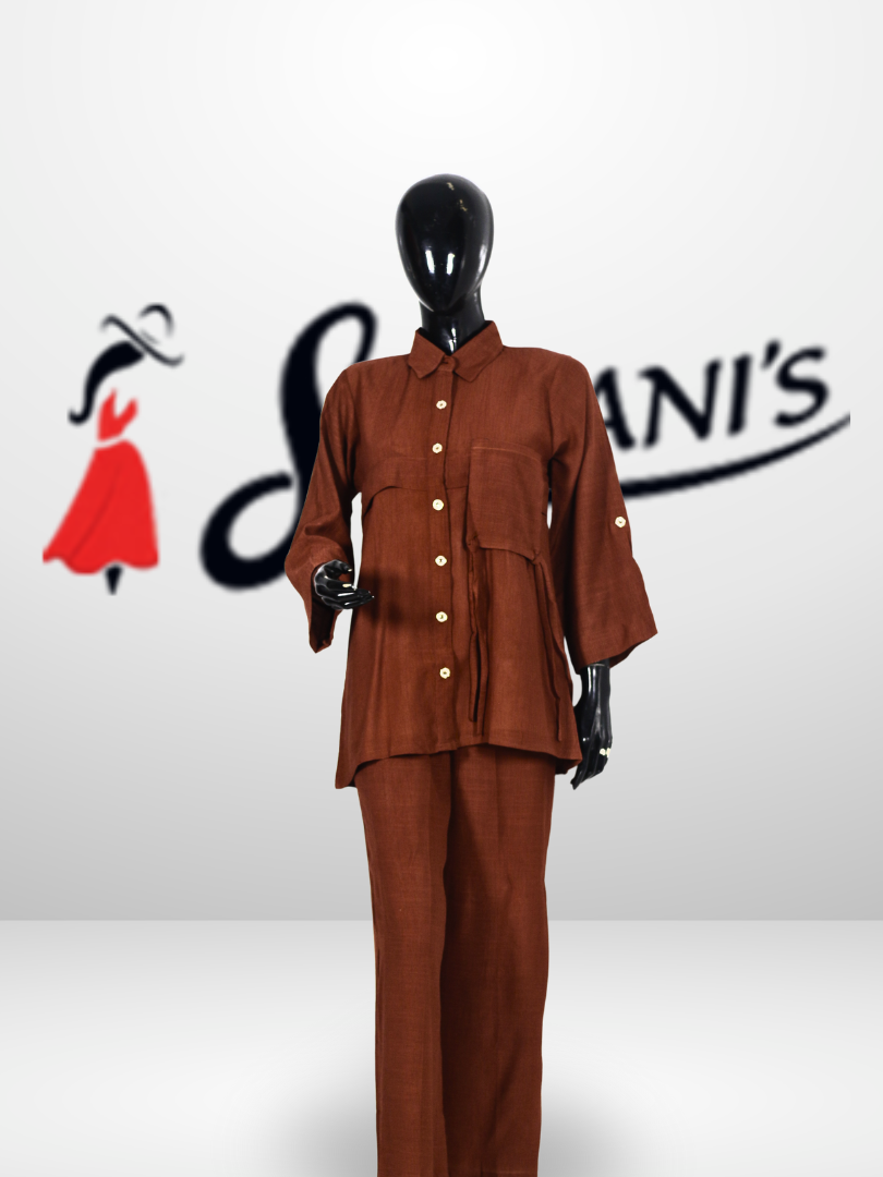 Classic Button-Down Co-Ord Set - Image 3