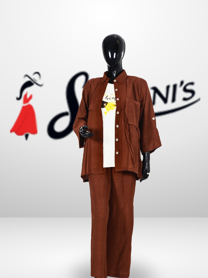 Classic Button-Down Co-Ord Set - Image 4